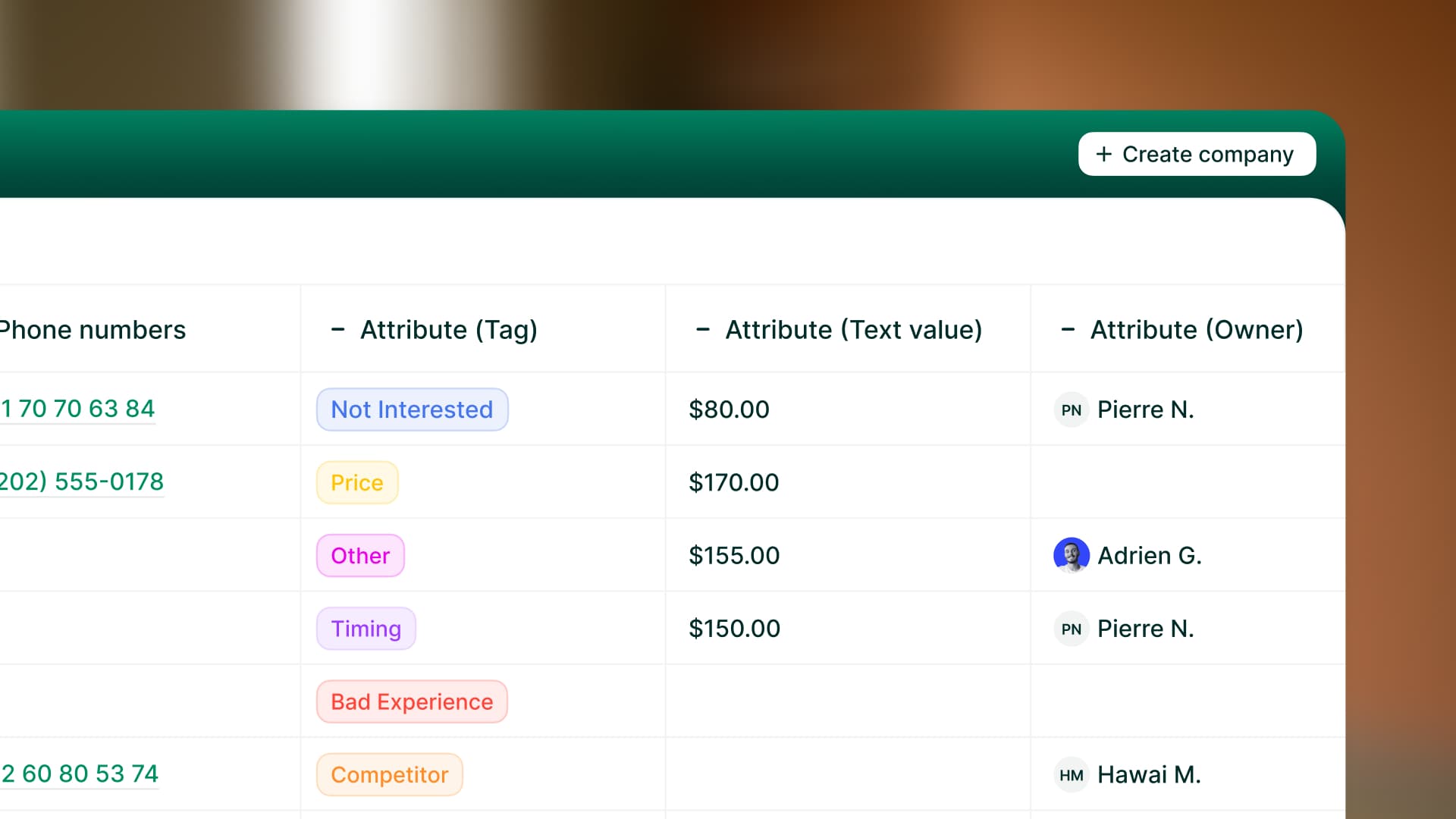 CRM Custom Properties