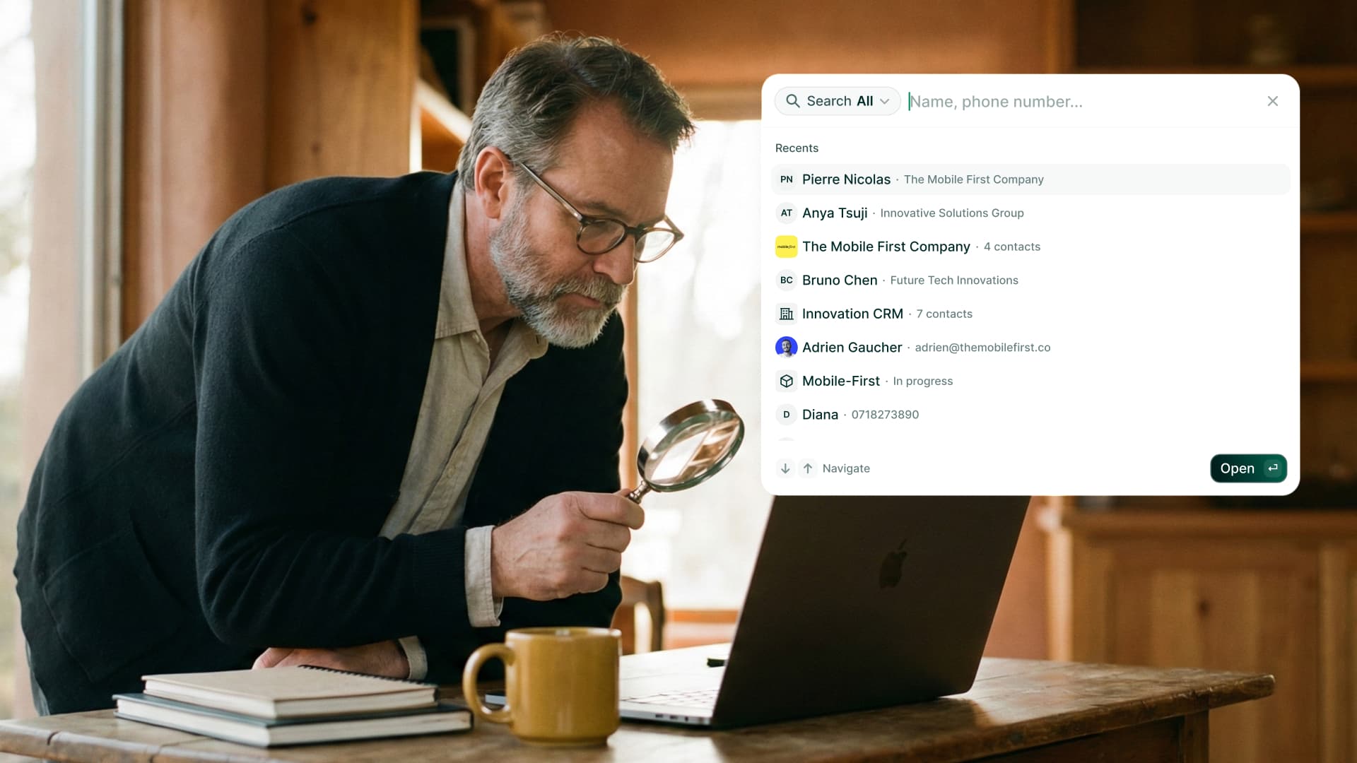 Global Search on Desktop